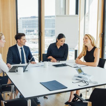 Business meeting in conference room